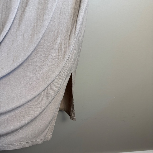 H&M Women's Small Tank Top Maxi Dress Beige Beach Stretch Minimalist Lightweight - Picture 3 of 12